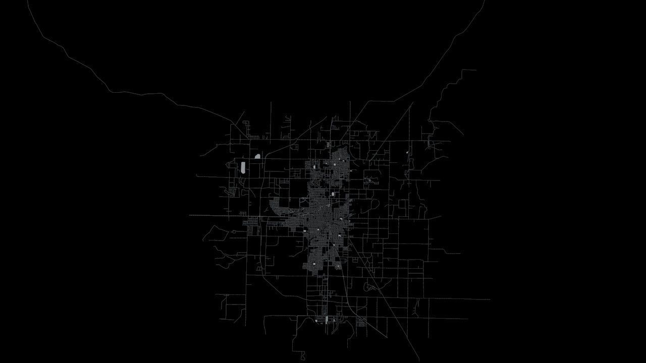 Roswell Road Network and Streets 3D model_5