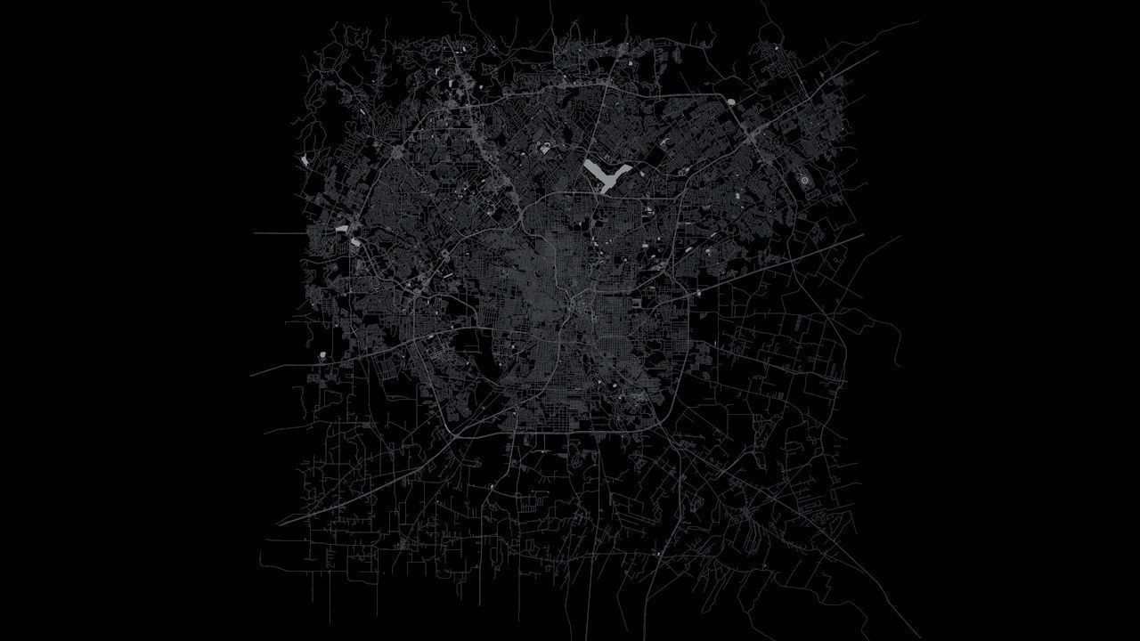 San Antonio Road Network and Streets 3D model_6