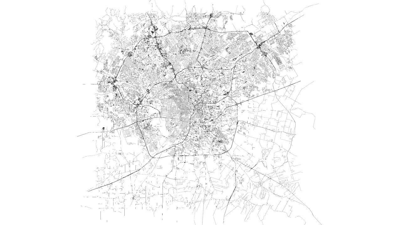 San Antonio Road Network and Streets 3D model_8