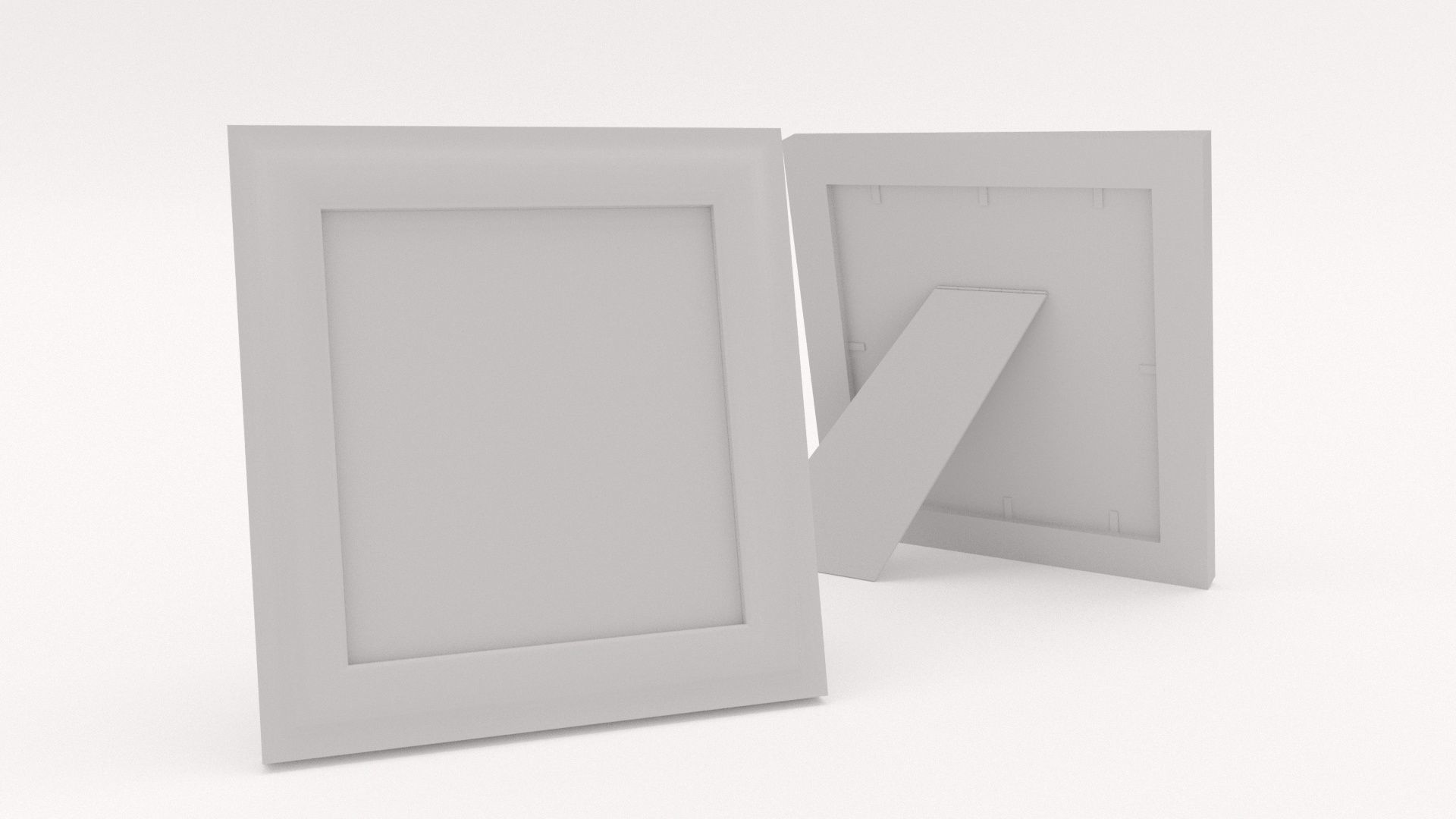 Picture frame Low-poly 3D model_1
