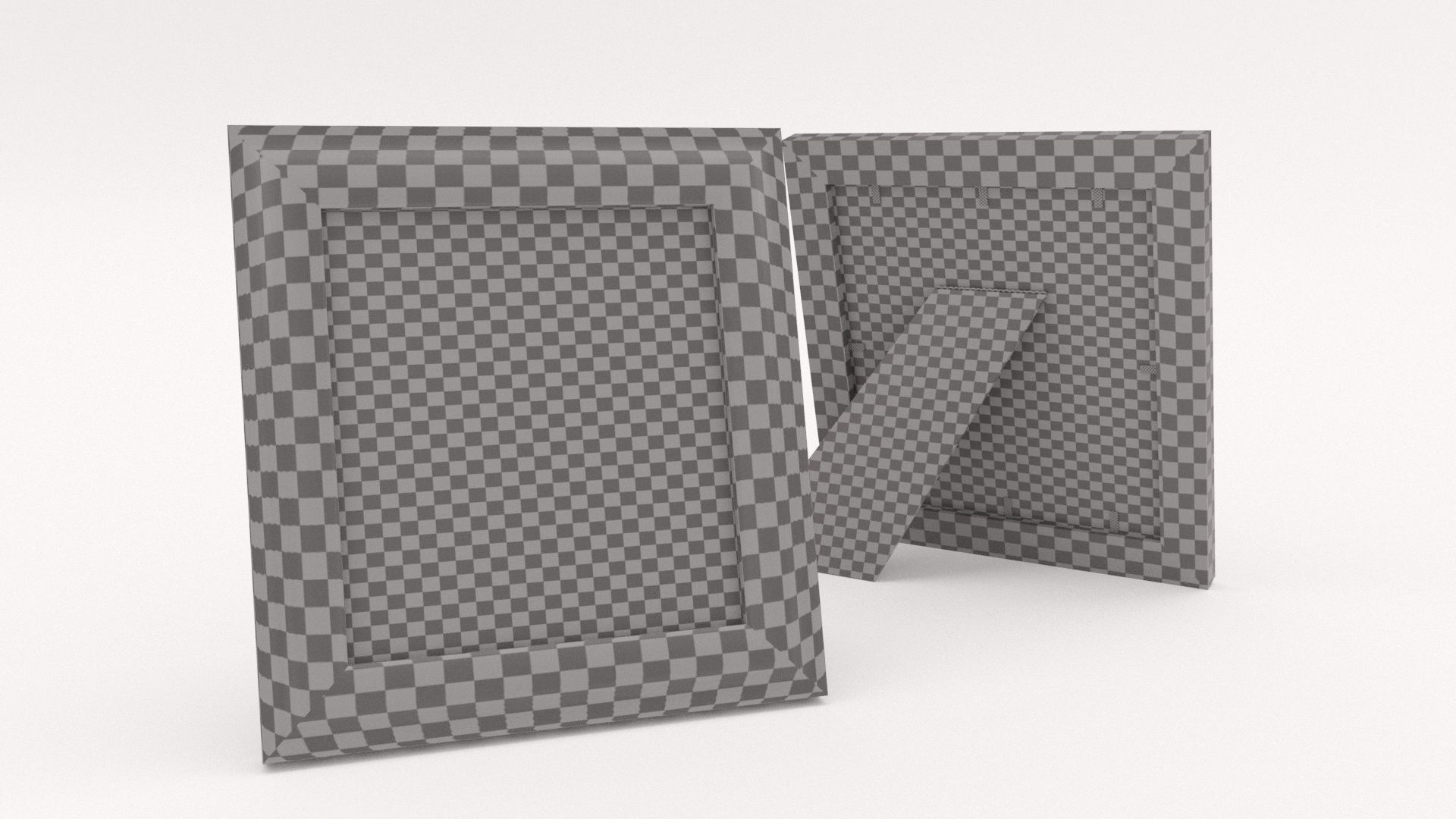 Picture frame Low-poly 3D model_2