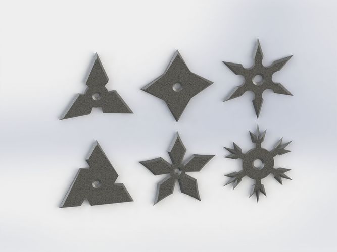SHURIKEN SET model for 3d print 3D print model
