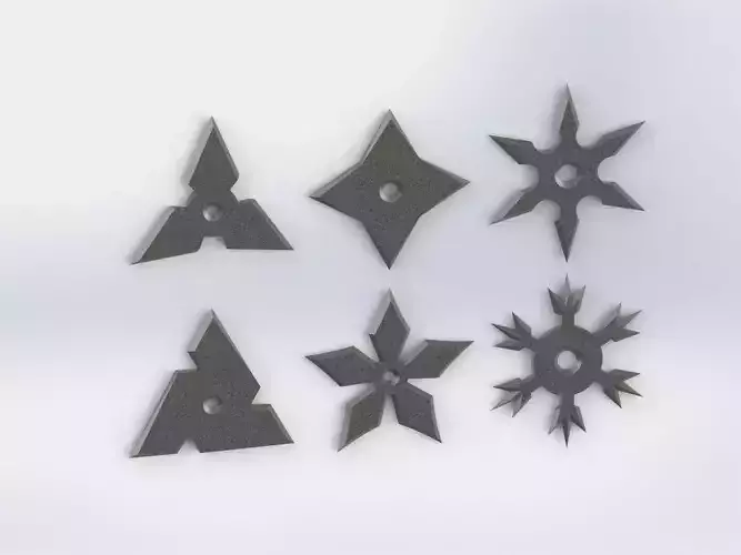 SHURIKEN SET model for 3d print 3D print model