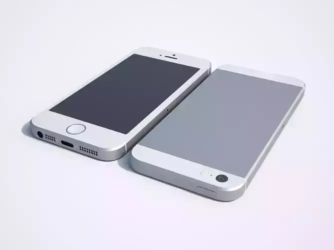 Smartphone two iphones 3D model