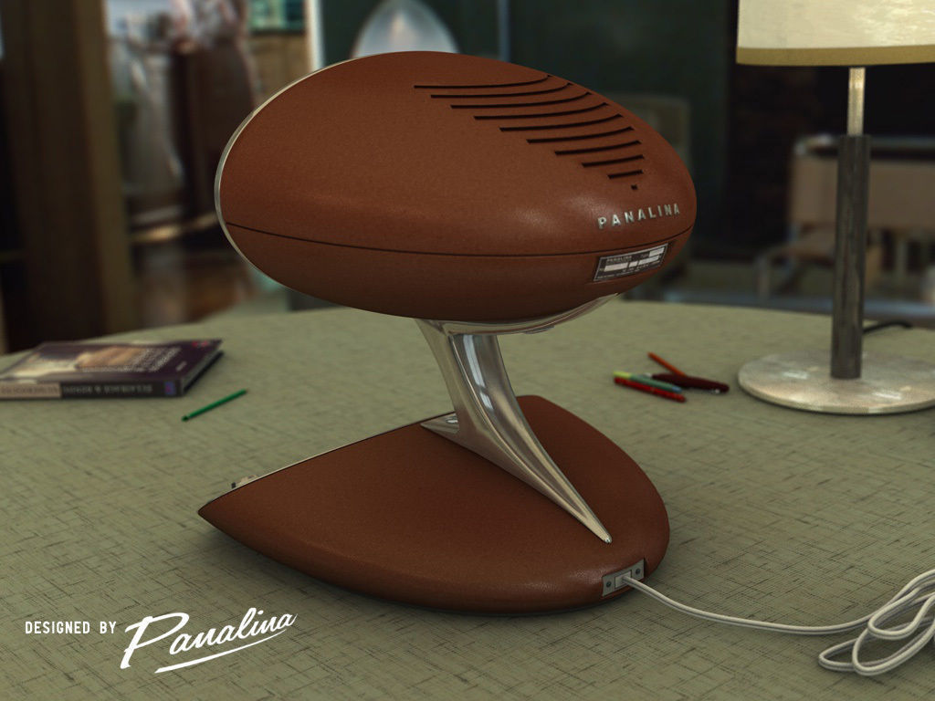 Vintage Computer Alien design 1955 - c4d fbx 3ds 3D model_1