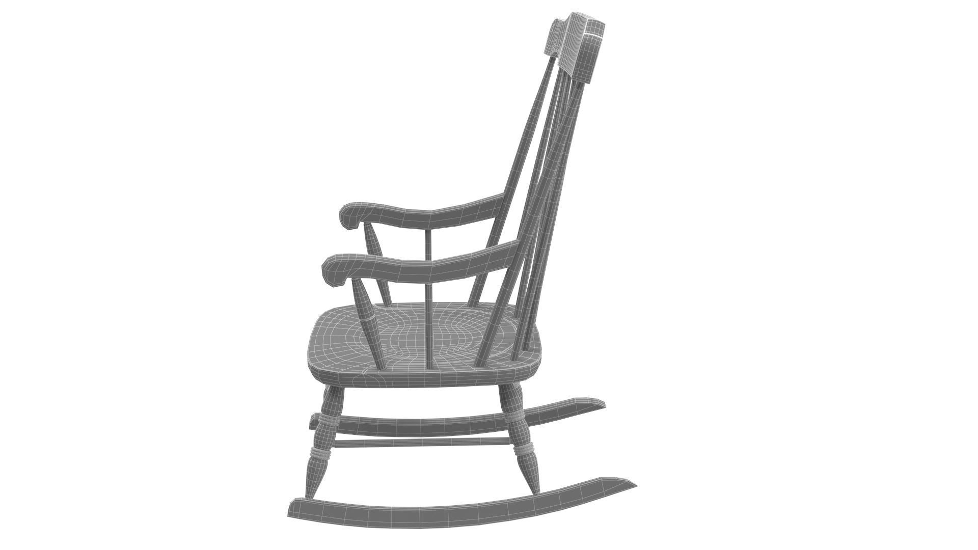 Rocking Chair 3D model_9
