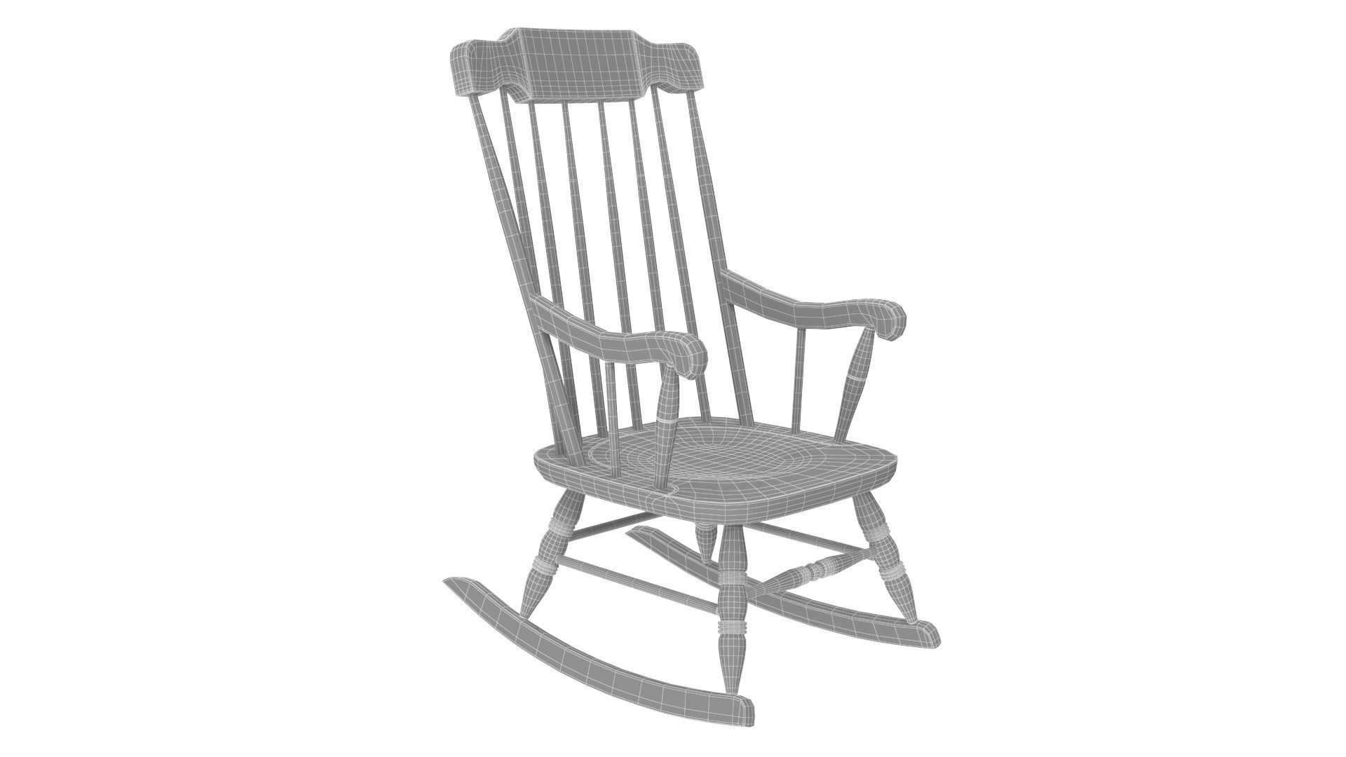 Rocking Chair 3D model_6