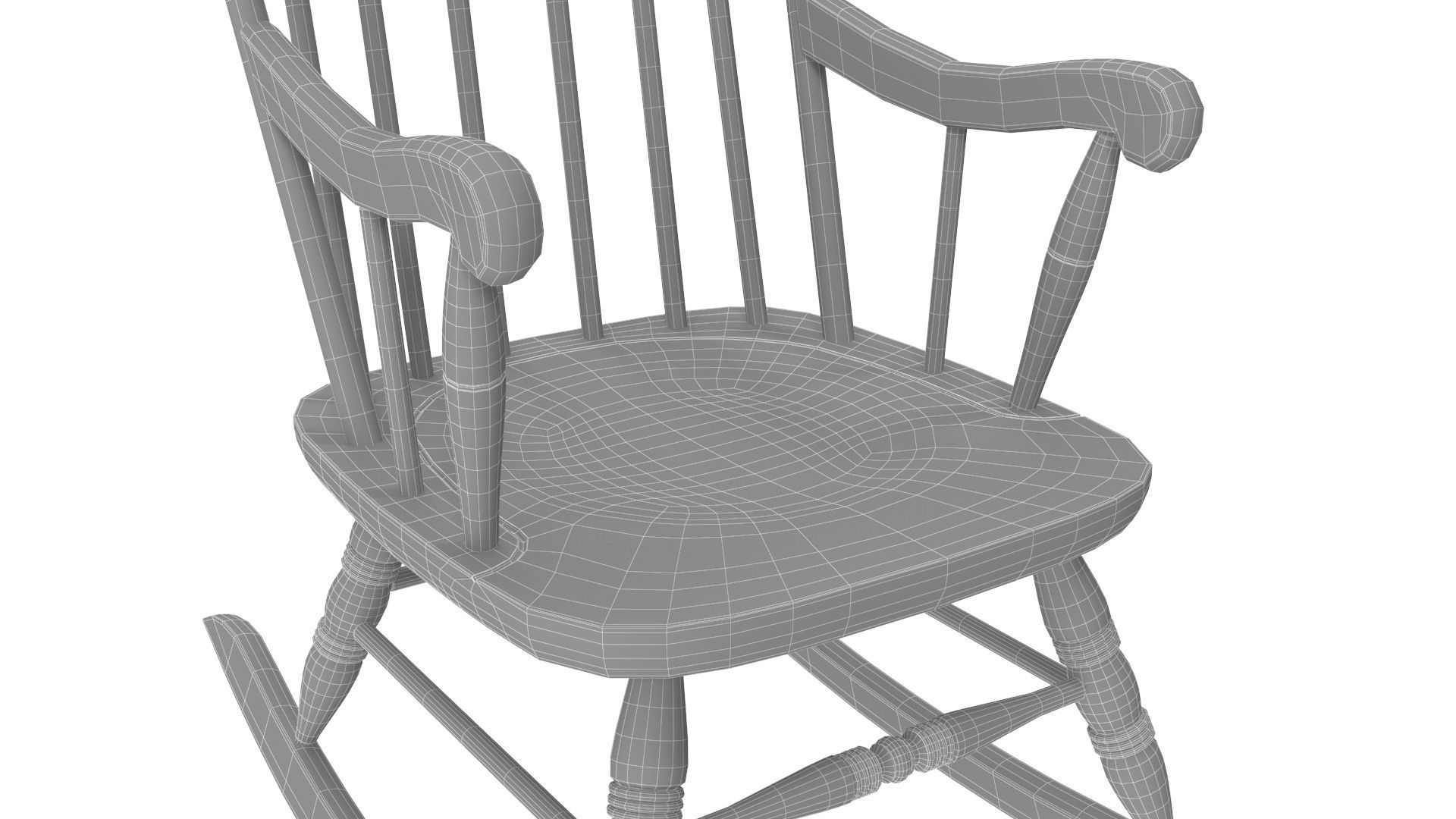 Rocking Chair 3D model_8