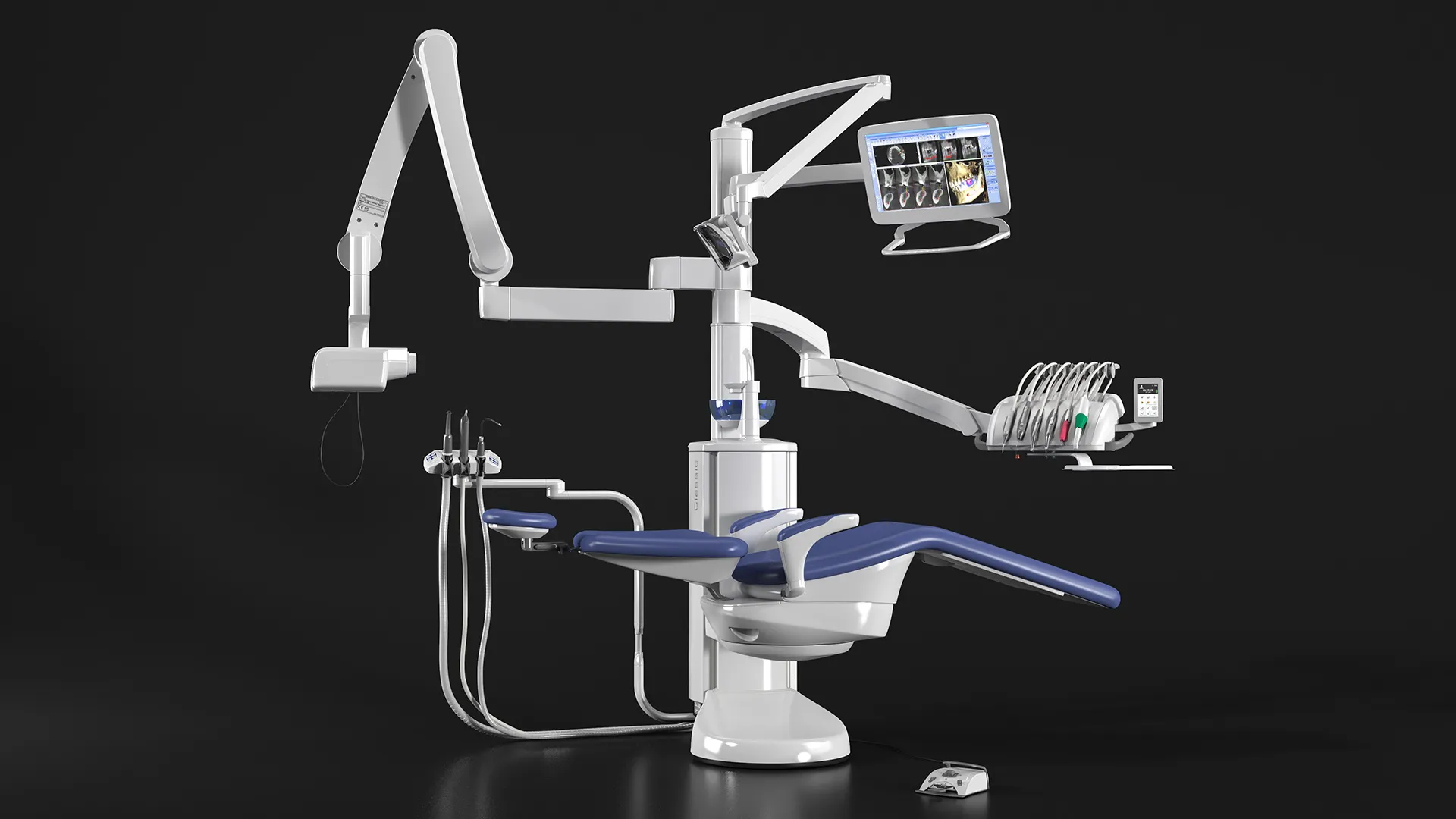 Modern Dental Unit Rigged 3D model