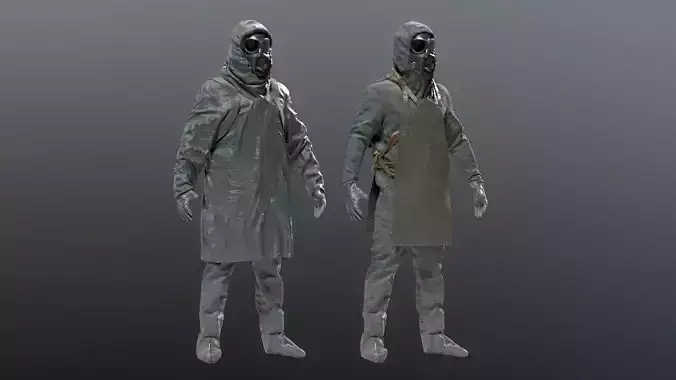 HAZMAT SUIT Chernobyl Liquidator 3D model