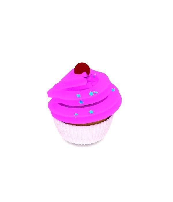 cupcake 3D model_2
