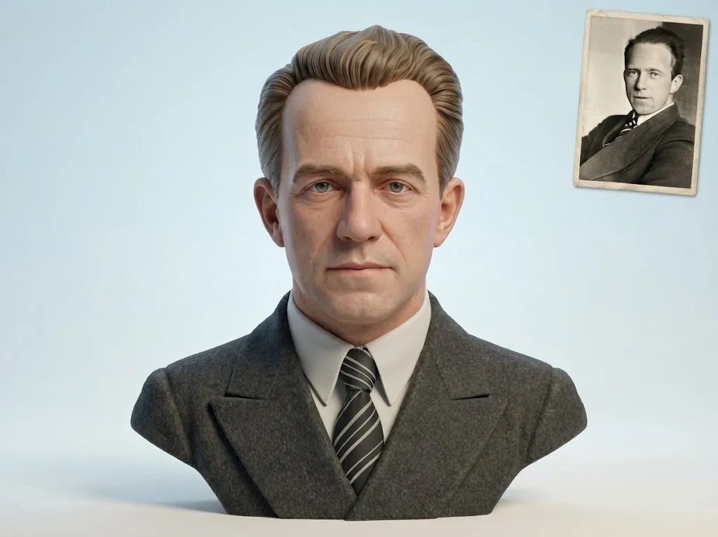 Werner Heisenberg 3D Printable Bust 3D print model