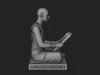Seated Egyptian Scribe Statue Design 4 - 3D Print Model 3D model 3D ...