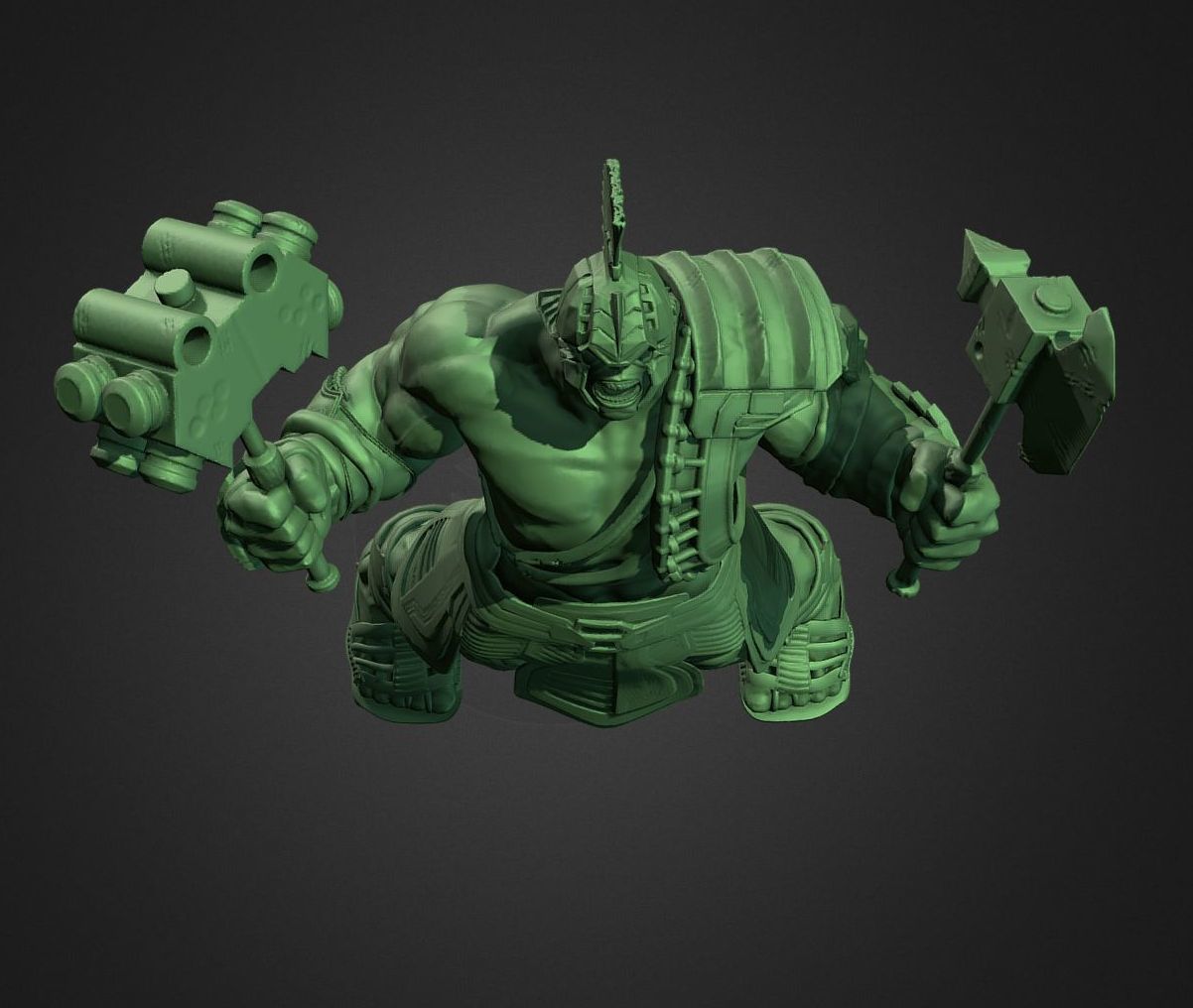 HULK FROM THOR RAGNAROK INSPIRITED MODEL 3D print model_3