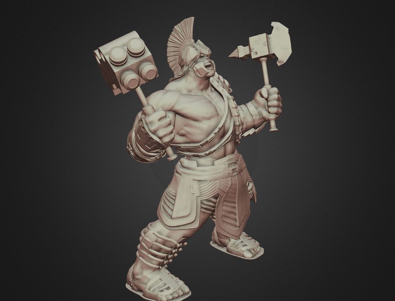 HULK FROM THOR RAGNAROK INSPIRITED MODEL 3D print model_7