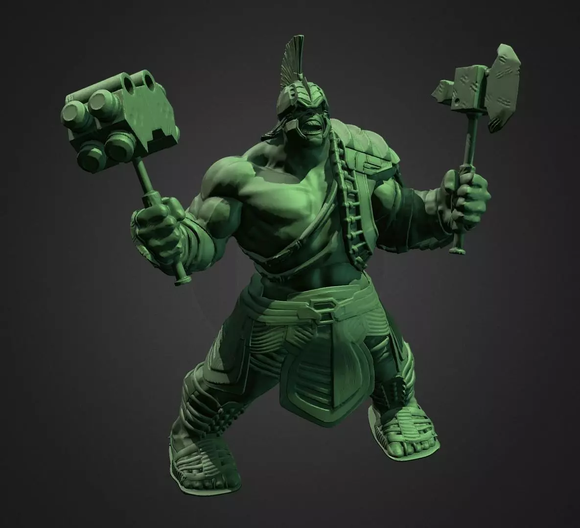 HULK FROM THOR RAGNAROK INSPIRITED MODEL 3D print model_0