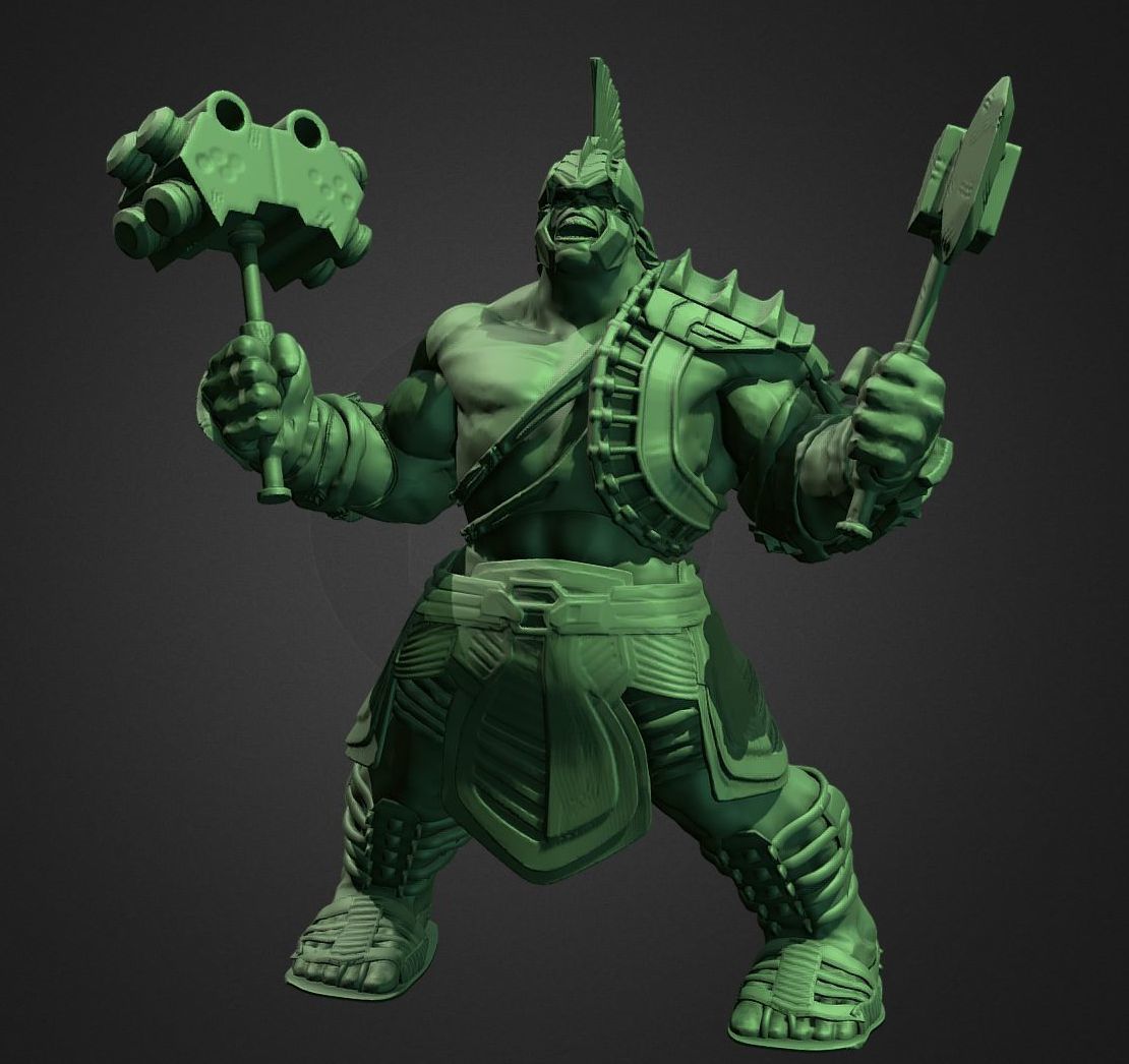 HULK FROM THOR RAGNAROK INSPIRITED MODEL 3D print model_1