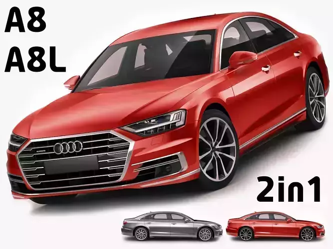 Audi A8 and A8L 3D model