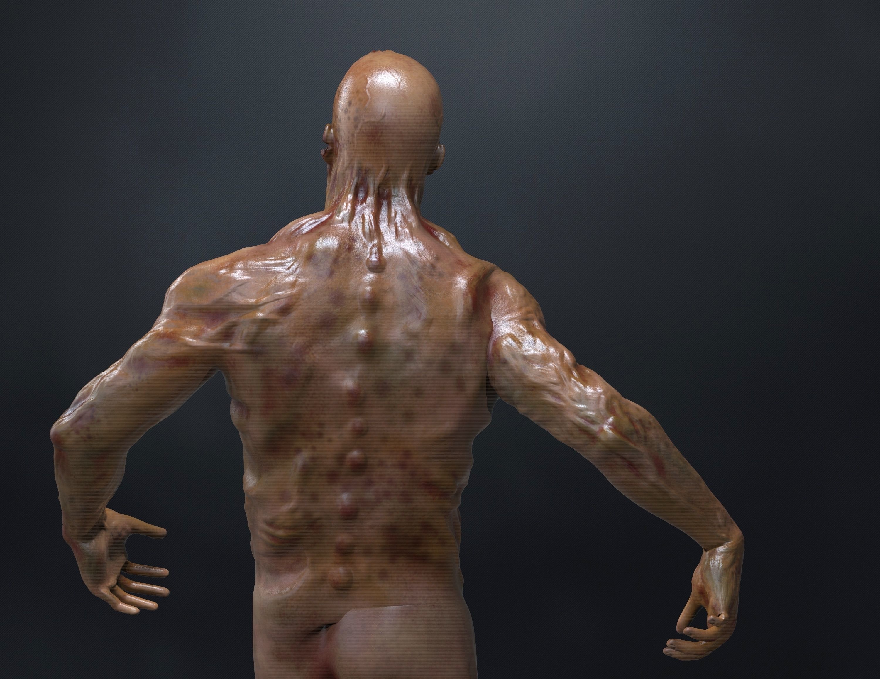 Zombie Character 3D model_2