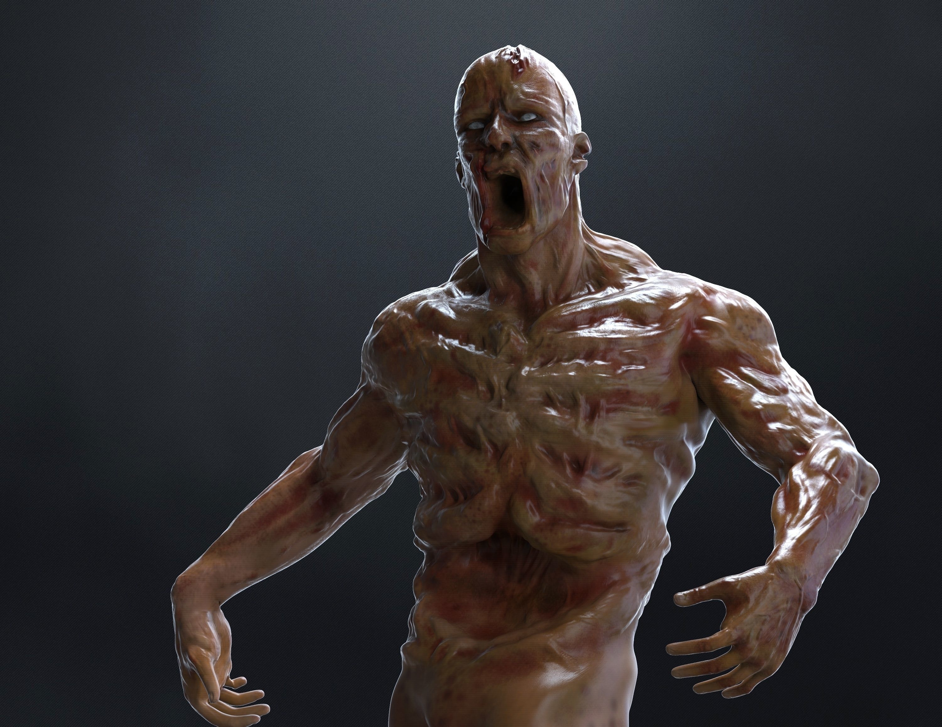 Zombie Character 3D model_3
