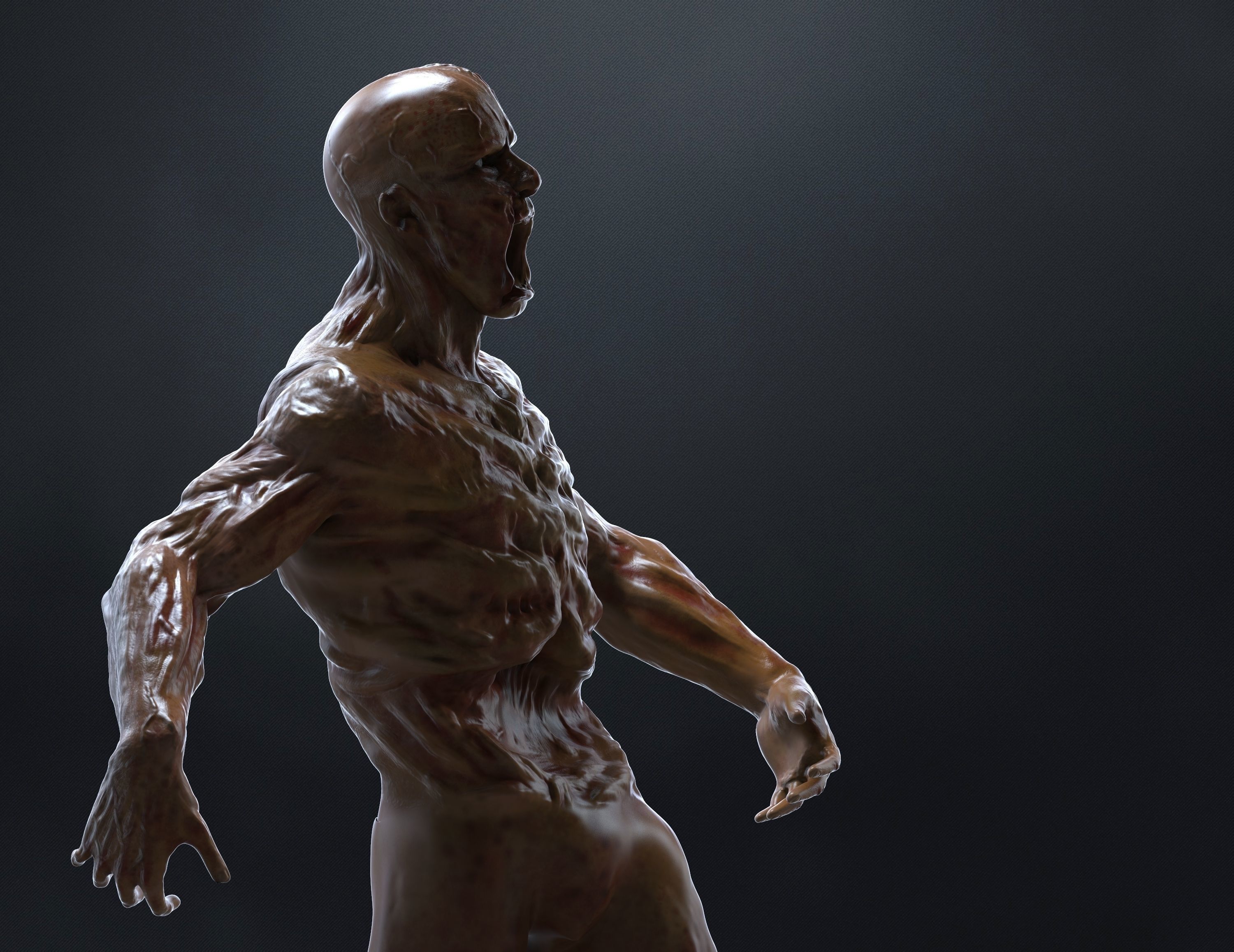 Zombie Character 3D model_1