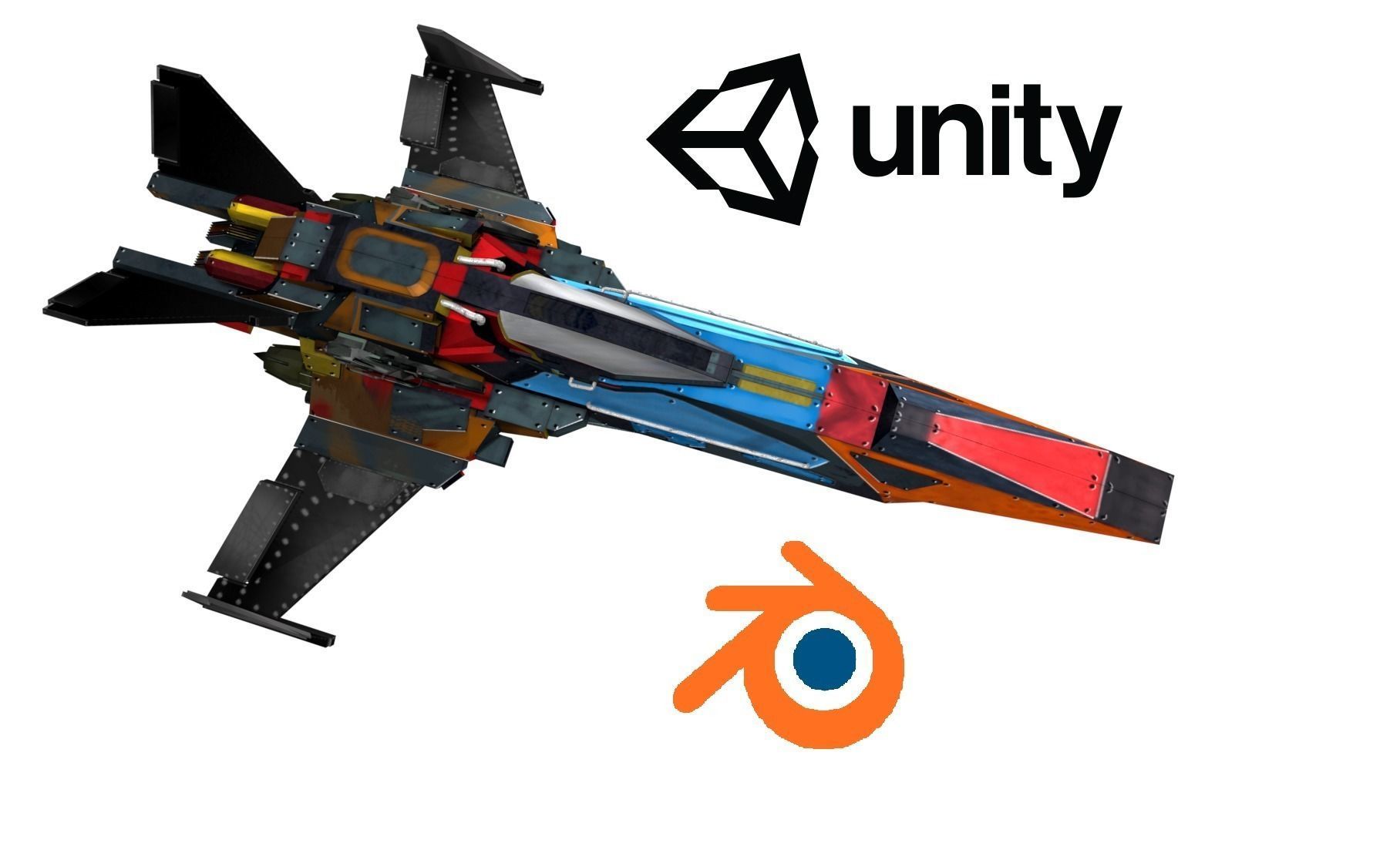 Sci Fi ship W-A-13 Free low-poly 3D model