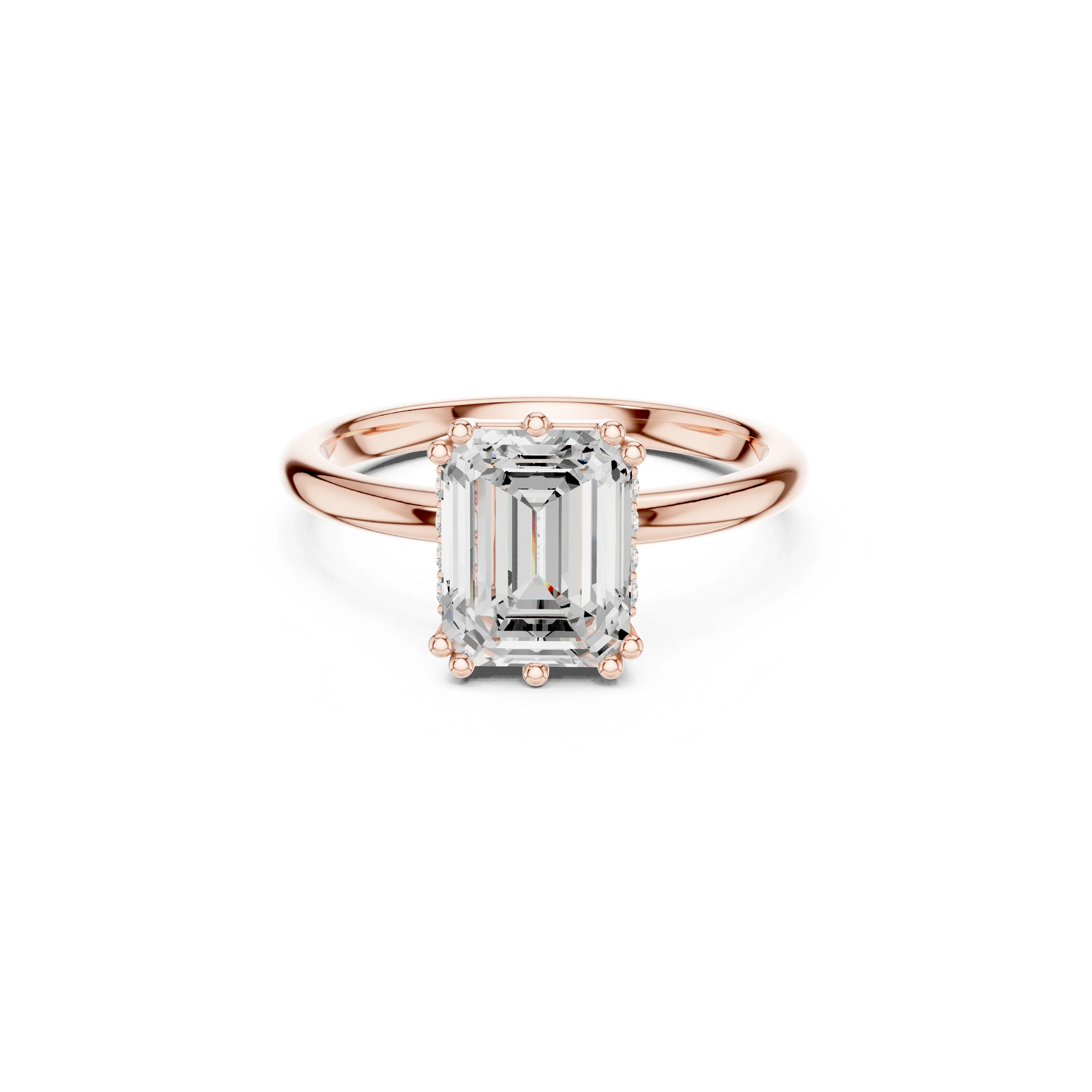Designer Diamond Band Luxury Engagement Ring Ready CAD M10648 3D model ...