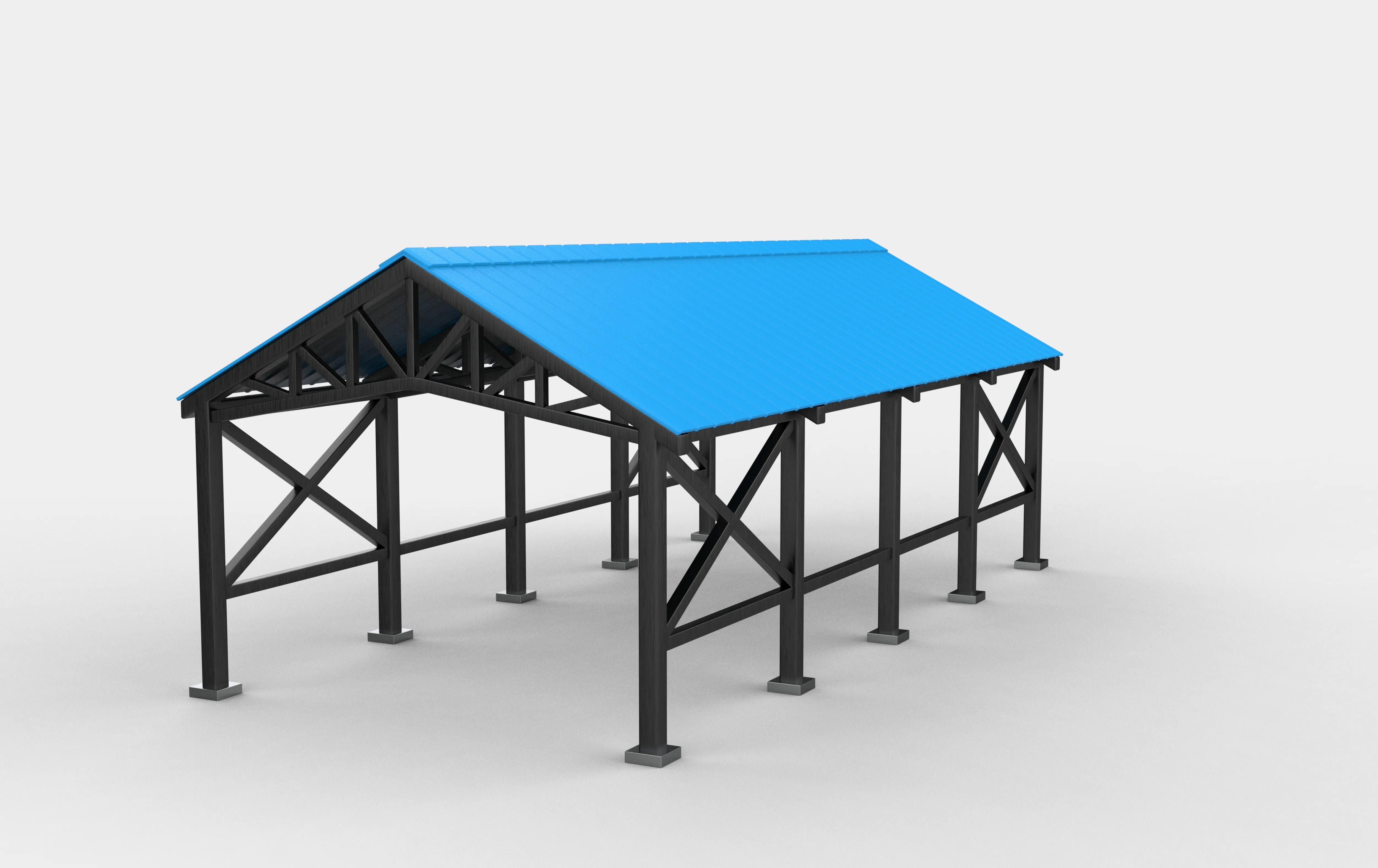 industrial buildings 10 3D model animated | CGTrader