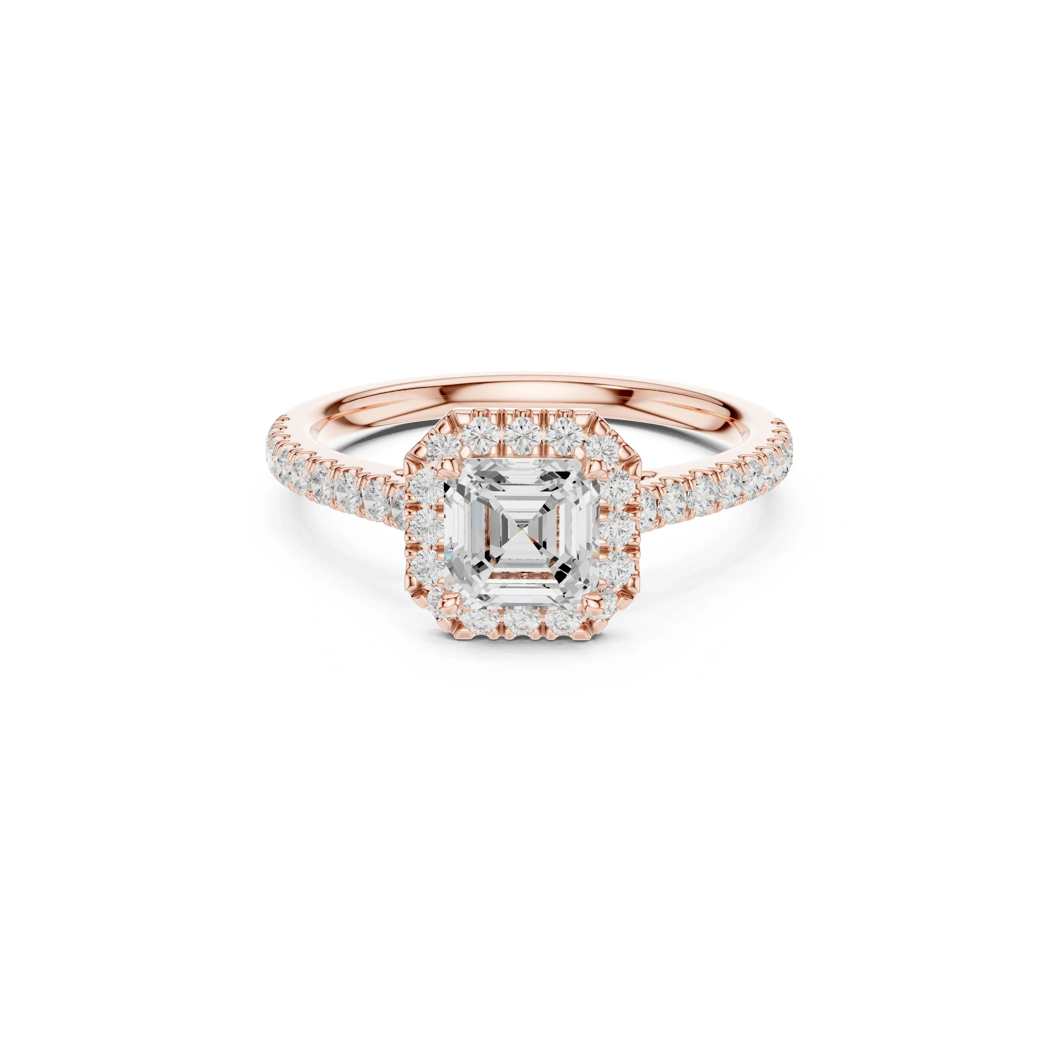 Designer Diamond Band Luxury Engagement Ring Ready CAD M10632 3D model ...