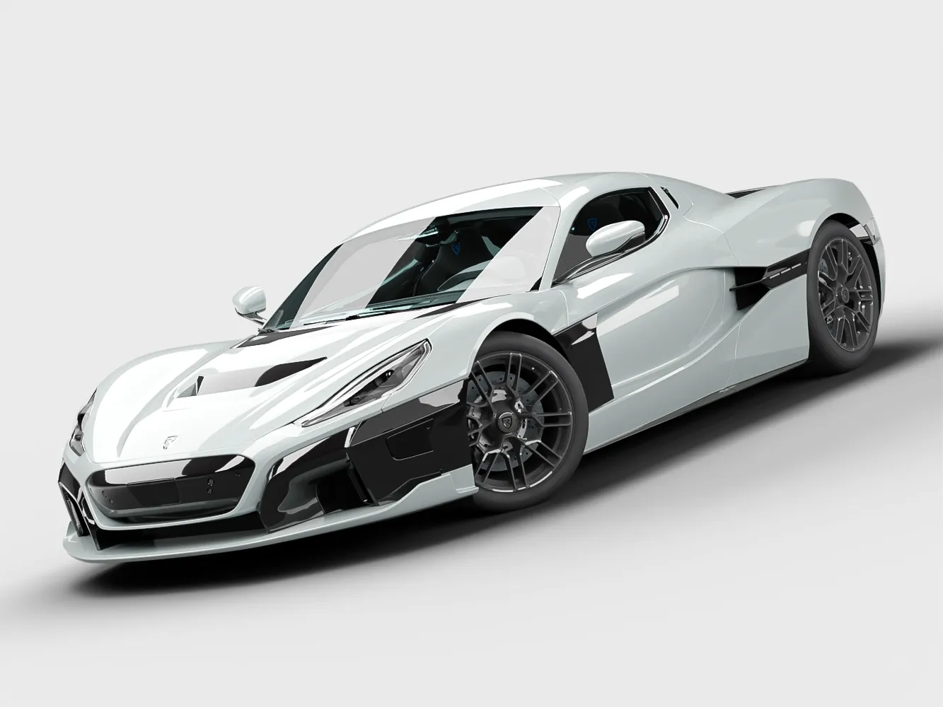 RIMAC NEVERA 2021 RIGGED ANIMATED 3D model