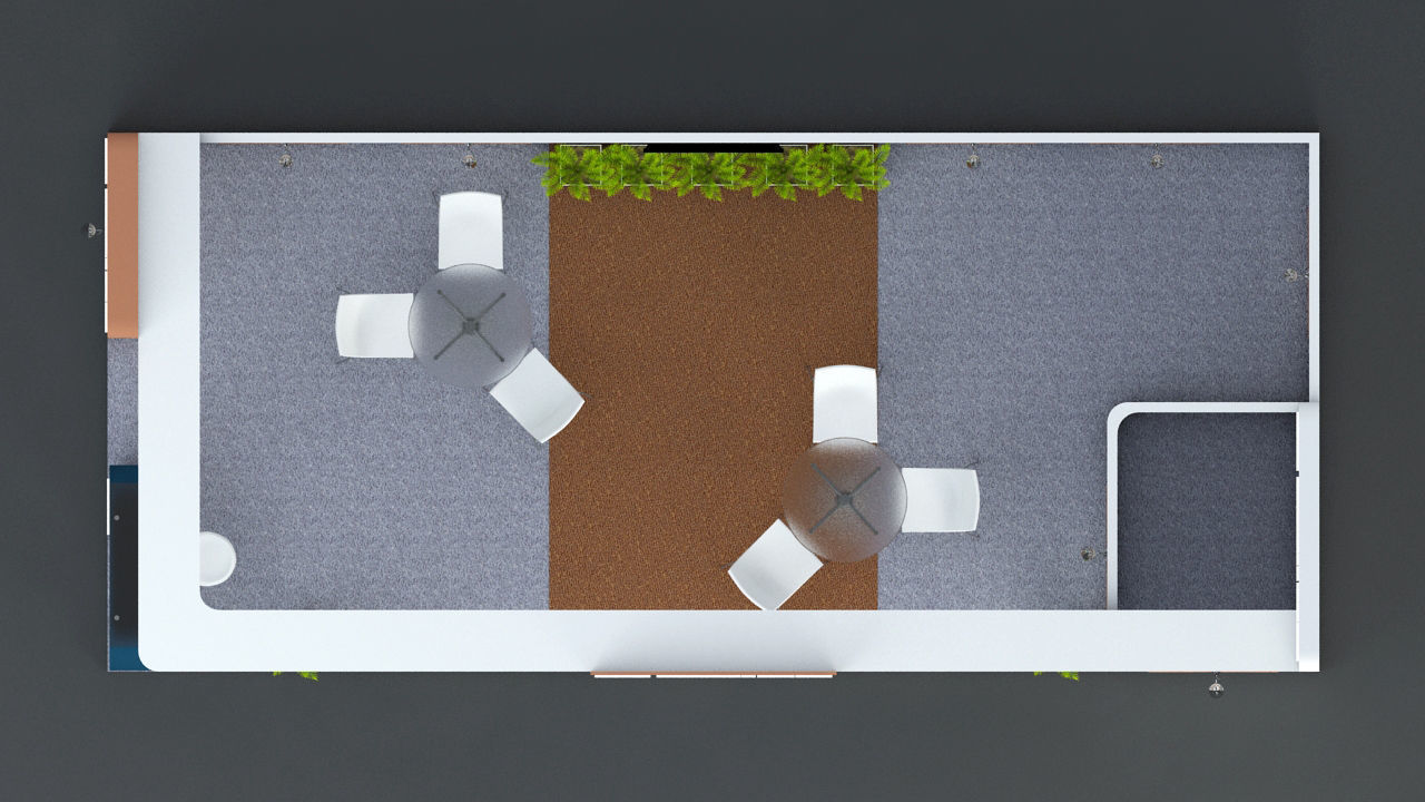 Exhibition stall 3d model 9x4 mtr 2 sides open 3D model_5
