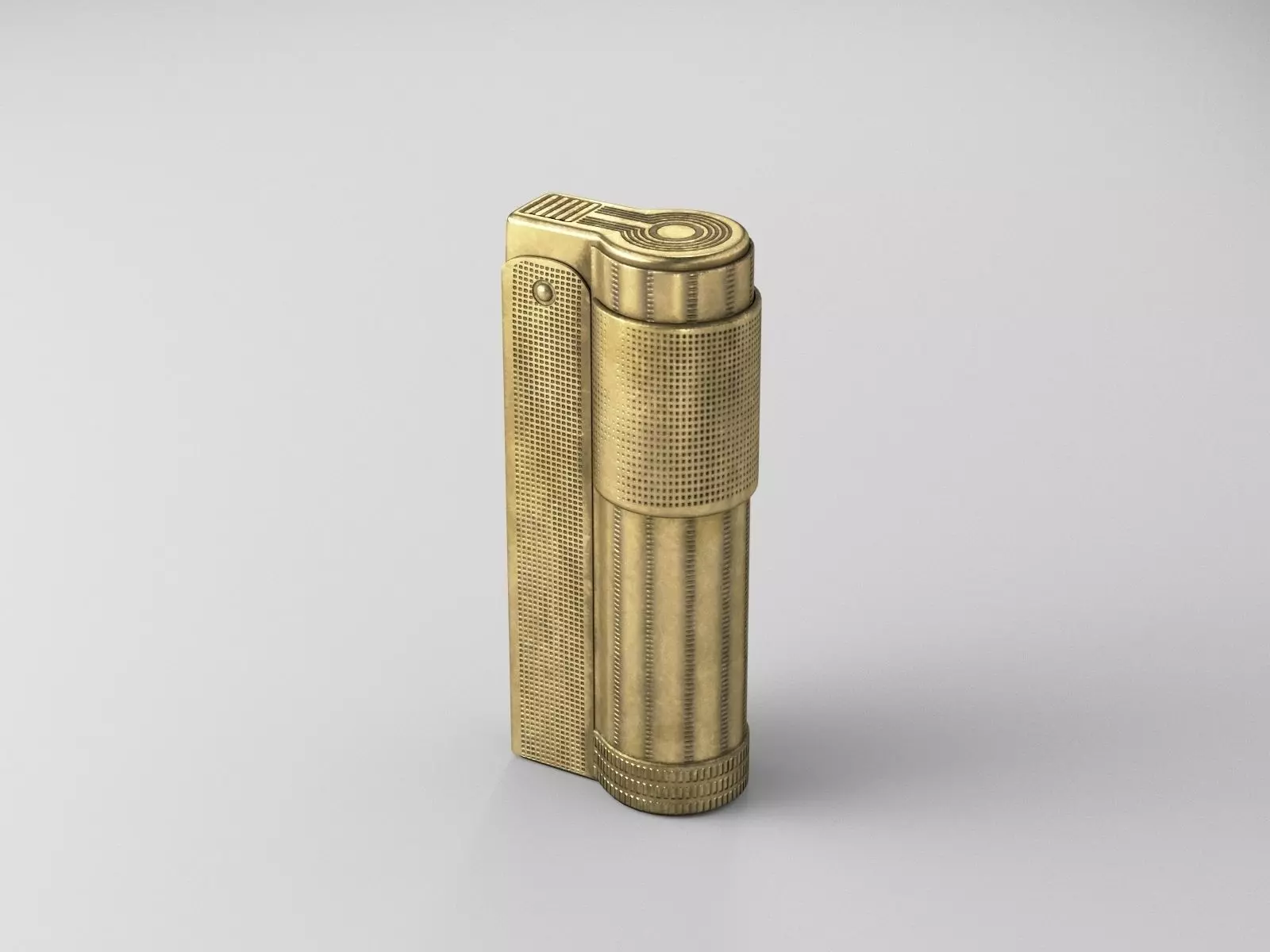 Lighter brass 3D model