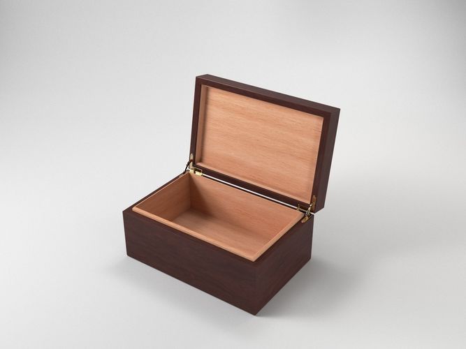 Wooden Box 3D model