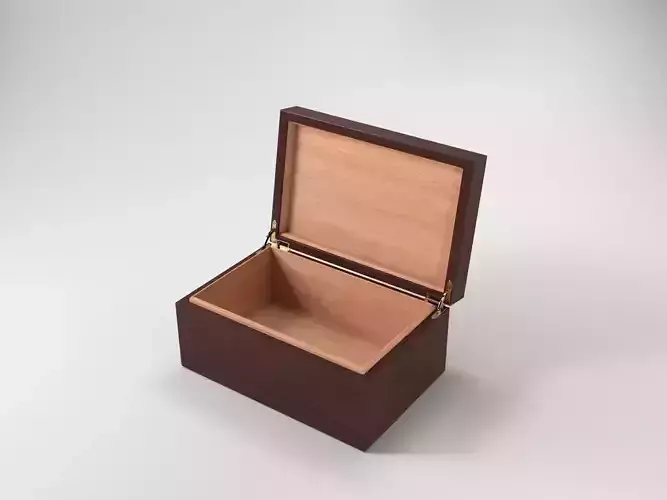 Wooden Box 3D model