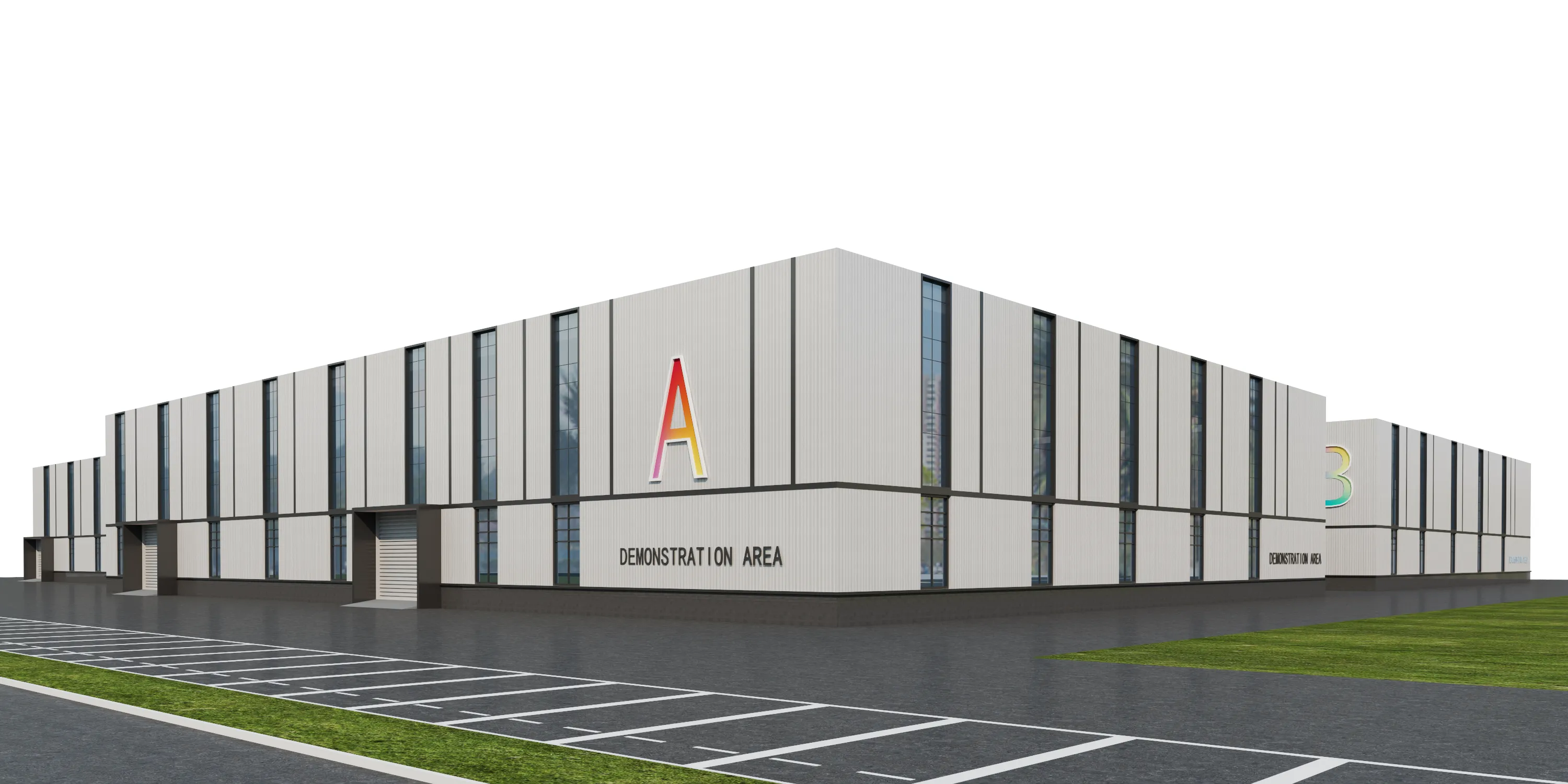 Industrial Building Factory 07 3D model