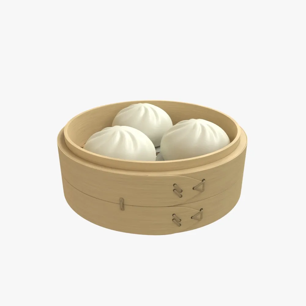 Steamed Buns 3D model