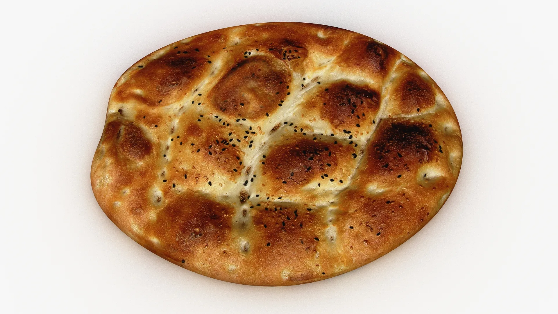 Turkish Pide Low-poly 3D model