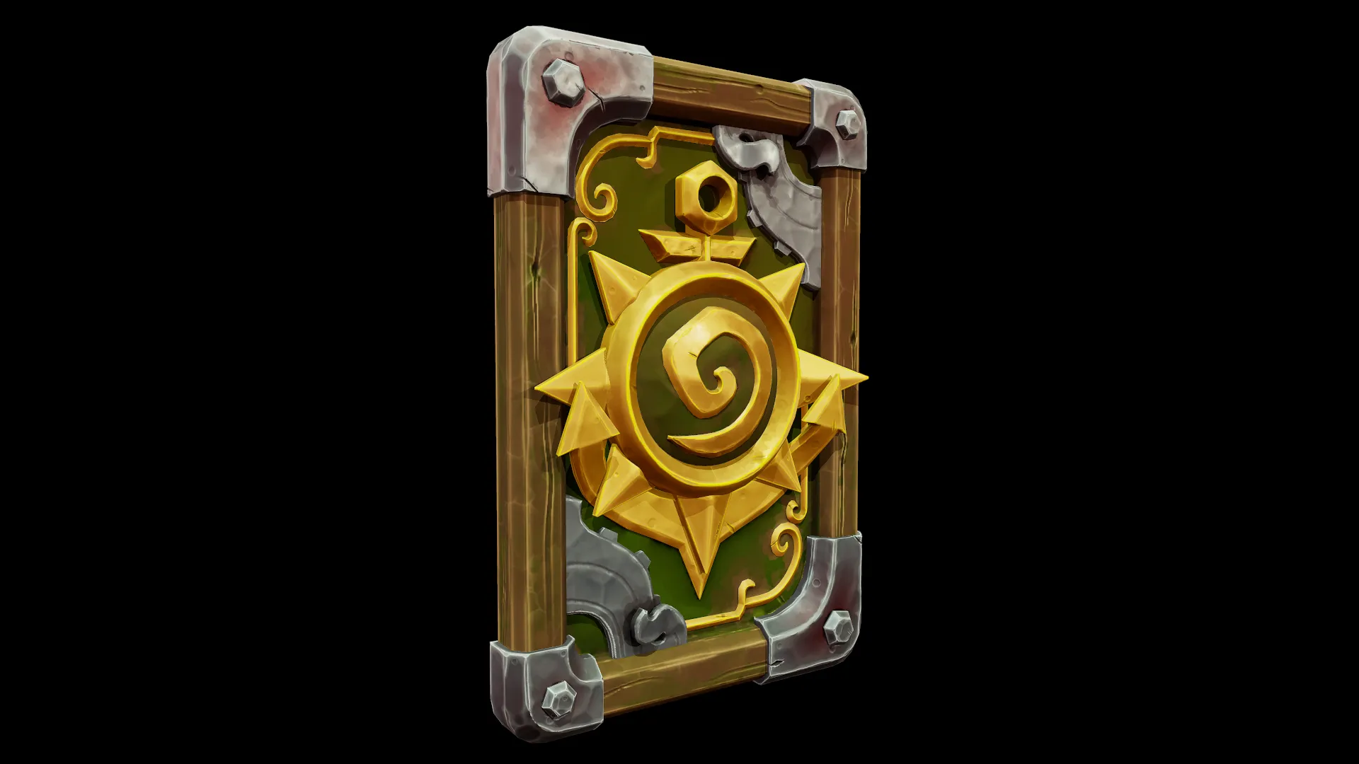 HeartStone Card - Tutorial Included Low-poly 3D model