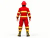 3D model Firefighter Man Character 3D Rigged Animated GAME READY VR ...