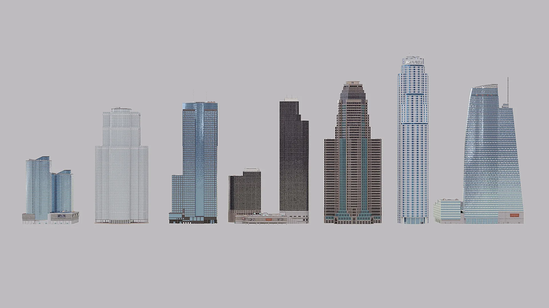 Los Angeles buildings 3D model