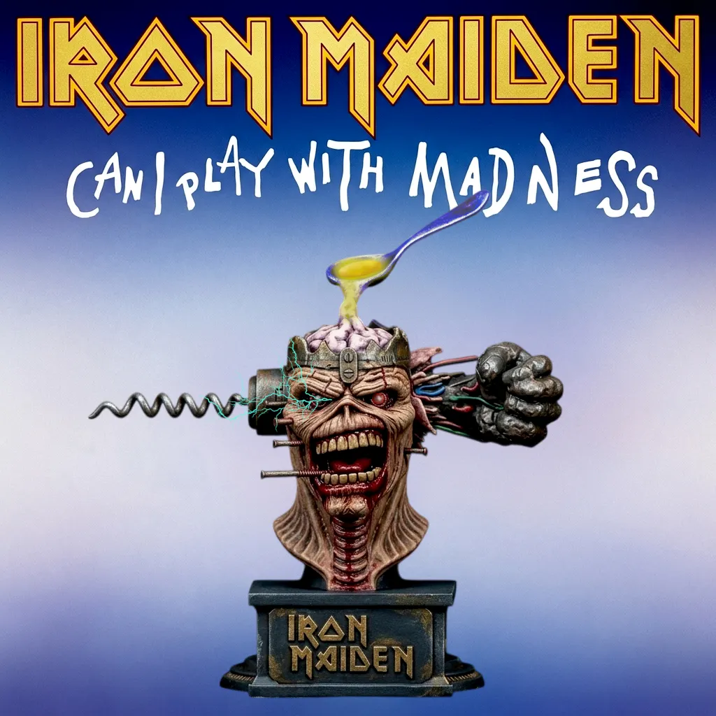 IRON MAIDEN BUST EDDIE CAN I PLAY WITH MADNESS 3D print model