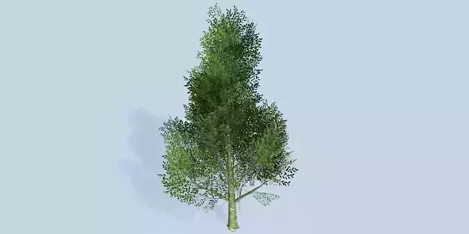 Lowpoly 3Dmodel tree VR AR game 3LOD number9 Low-poly 3D model