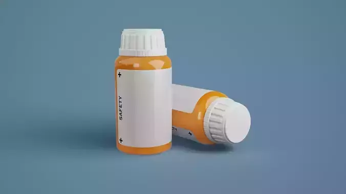 Medicine Bottle 001 3D model
