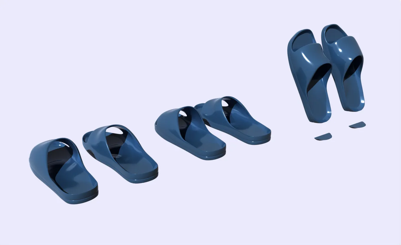 Slipper with build-in orthotic insole EU45 EU46 EU47 and EU 48 3D print model