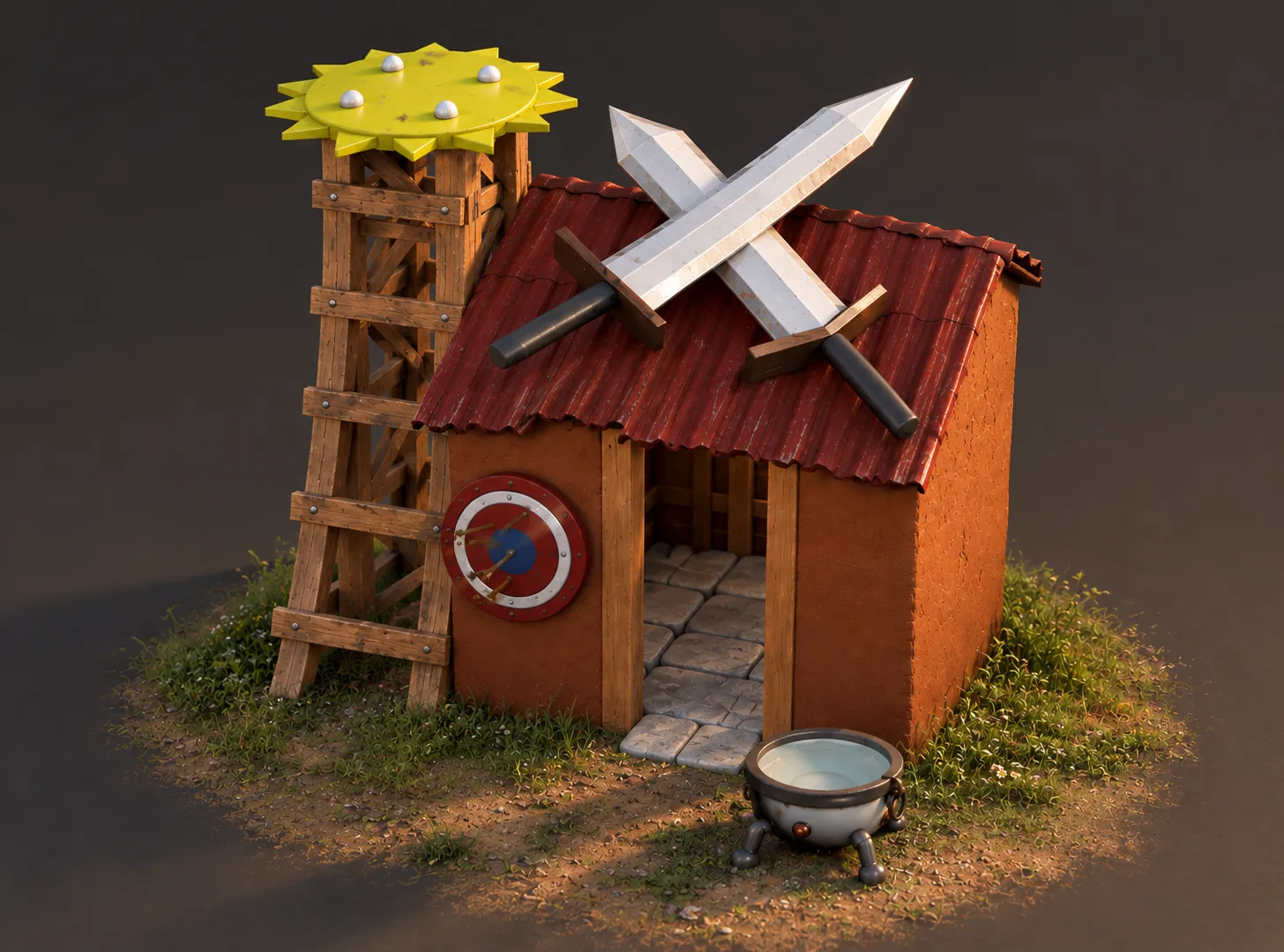 Barracks 3D print model