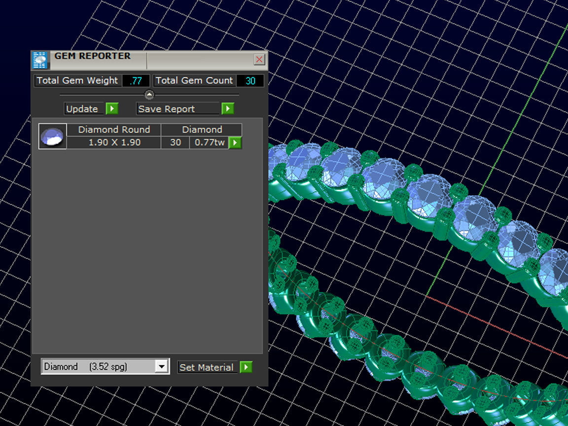 ZLR0127 diamond eternity band gold 3D print model_4