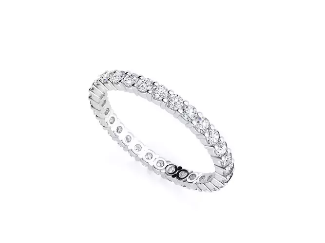 ZLR0127 diamond eternity band gold