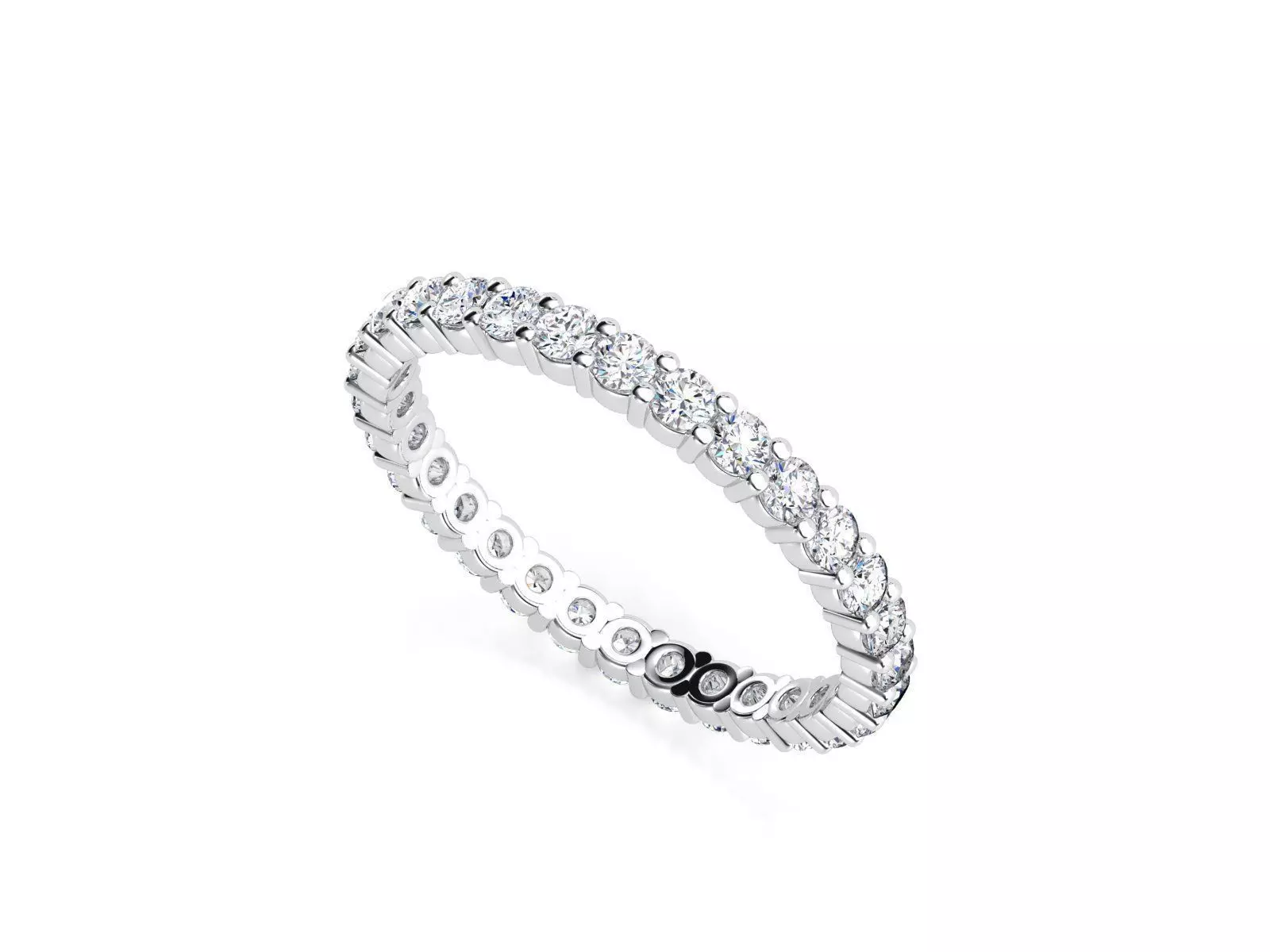 ZLR0127 diamond eternity band gold 3D print model_0
