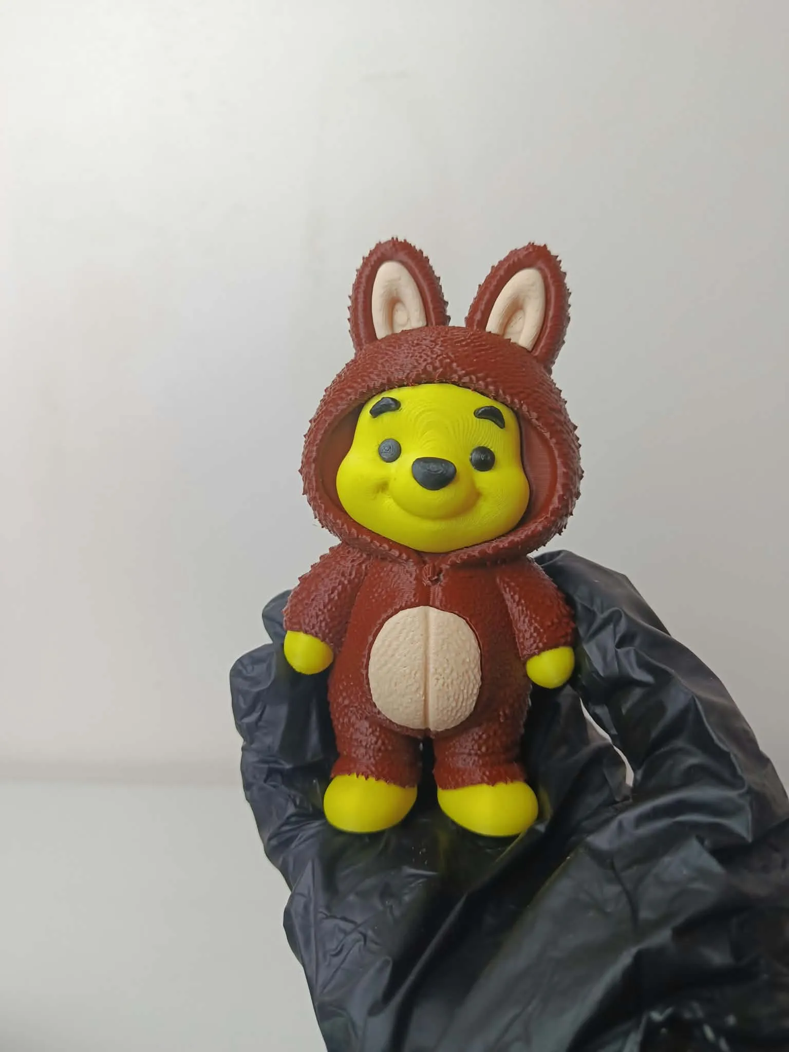 Winnie the Pooh teddy bear wearing Labubu multi piece 3D model 3D ...