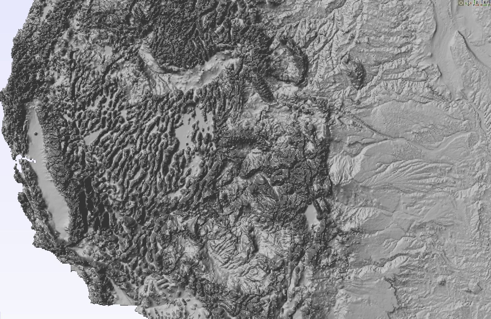 USA 3D terrain model  3D print model_4